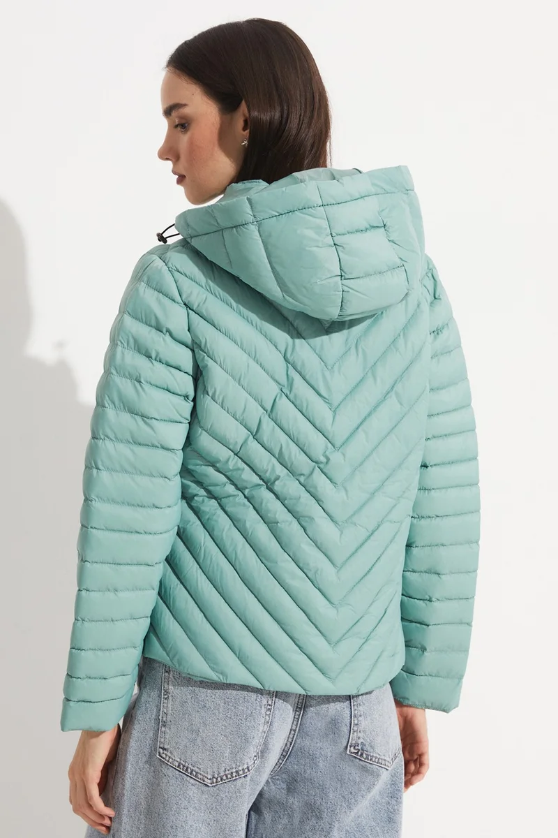 جون Fiber Filled Hooded Coat