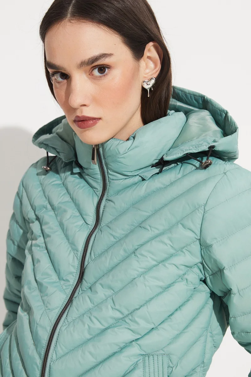 جون Fiber Filled Hooded Coat