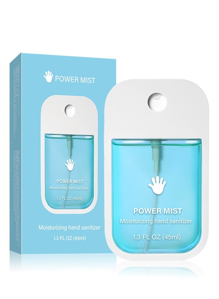 Power Mist Hydrating Hand Sanitizer Spray For Adults And Kids,Spray Hand Sanitizer Travel Size,Hydrating Hand Sanitizer Spray For Adults,Power Mist Hand Sanitizer 45ml (Aloe Vera) - Image 1
