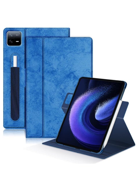 Case Compatible with Xiaomi Pad 6 Tablet 11.0 inch Released 2023 Multi-Angle Stand Cover for Mi Pad 6 Pro Tablet 360° Adjustable Swivel