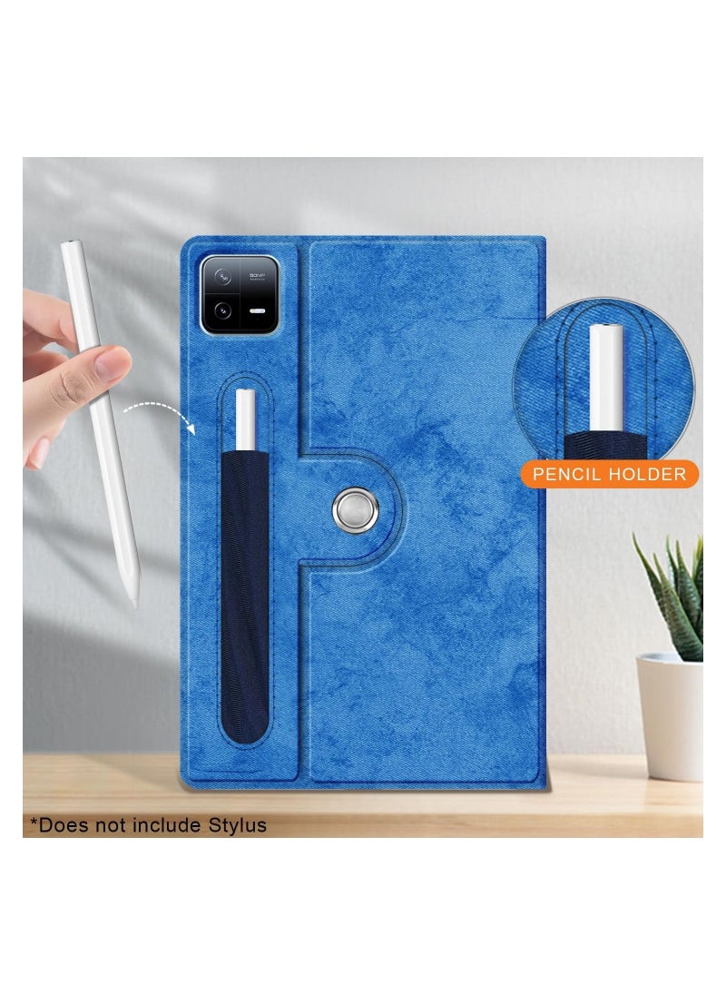 Generic - Case Compatible with Xiaomi Pad 6 Tablet 11.0 inch Released 2023 Multi-Angle Stand Cover for Mi Pad 6 Pro Tablet 360° Adjustable Swivel - Image 1