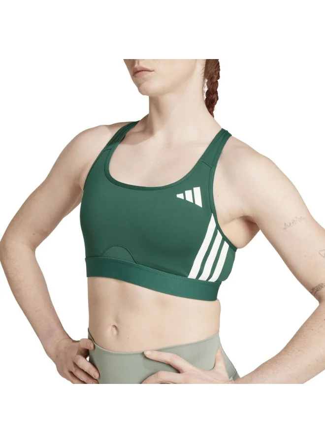Adidas powerreact train medium support 3-stripes women bra