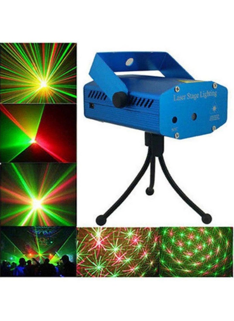 Generic - Mini Holographic Laser Star Projector Stage Multi Pattern Lighting Music and Auto-Mode - Image 1