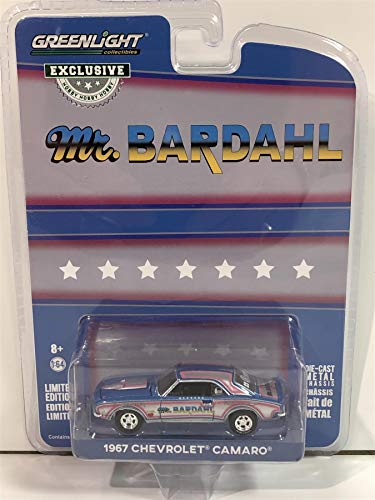 Greenlight 30095 Bardahl 1967 Chevrolet Camaro Bill Hielschers Mr Bardahl 1967 Camaro Hobby Exclusive 164 Scale - Image 1