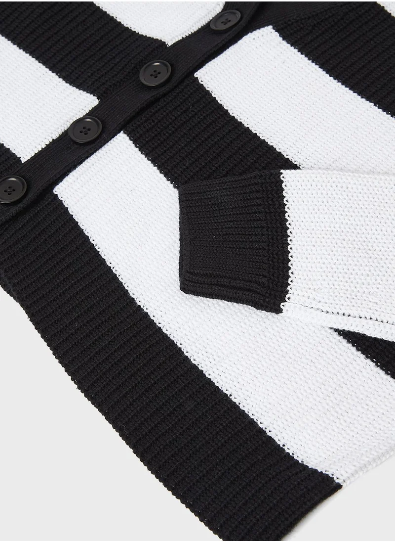 MANGO Youth Teen Striped Cardigan