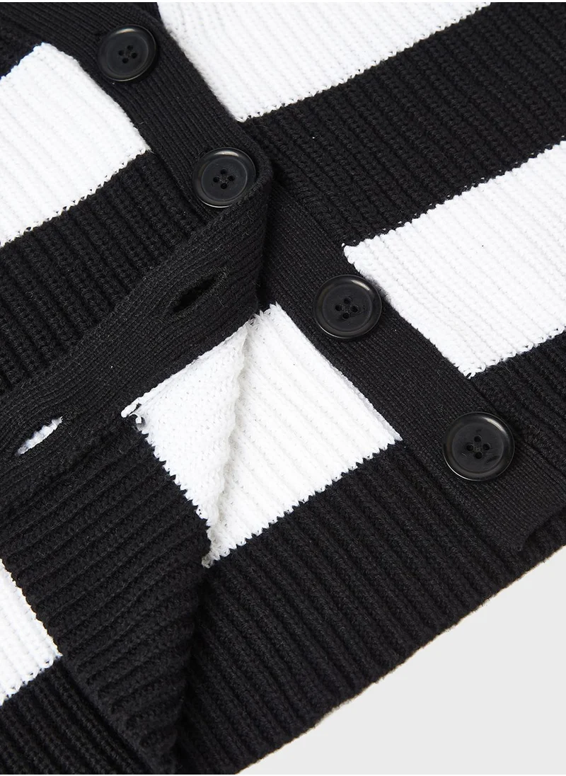 MANGO Youth Teen Striped Cardigan