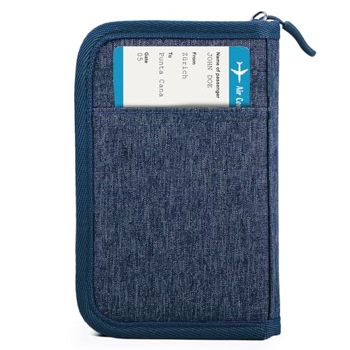 TOPBAG Passport Holder for Travel, Women Rfid Blocking Passport Wallet, Travel Essentials Premium Wallets, Waterproof Passport Holders Bag for Men Traveling, Travel Document Organizer Credit Cards Case - Image 1