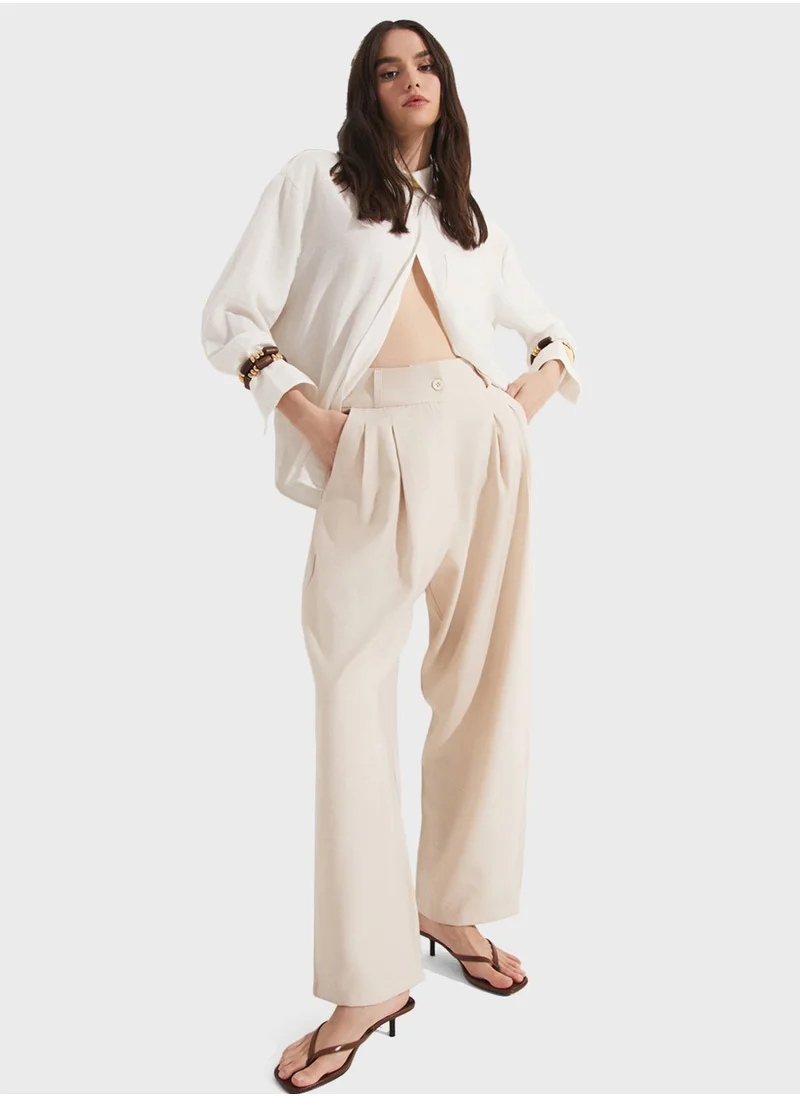 جون High Waist Pants