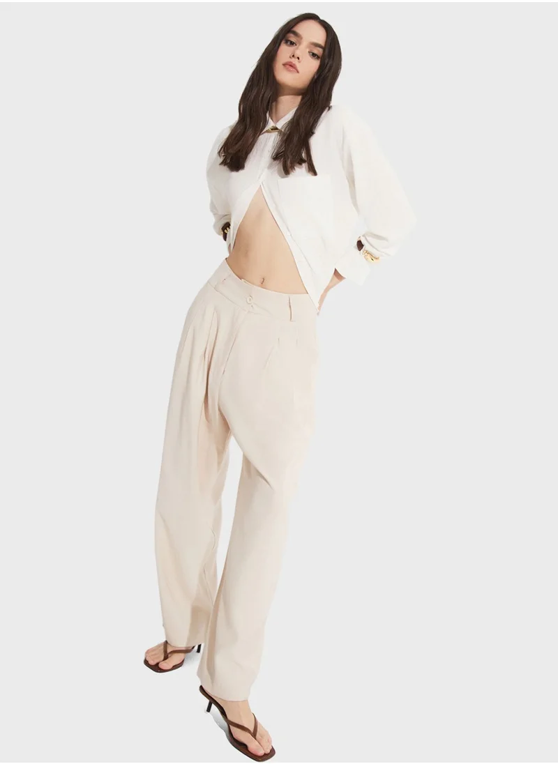 جون High Waist Pants