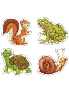 Creative's Creative's Early Puzzles Step -II Small Animals Puzzle | Animals Toy Game | Early Puzzles Step-II Series | Educational Toddler Toy | Jigsaw Puzzles for Kids of Age 3 & Years  - Image 1