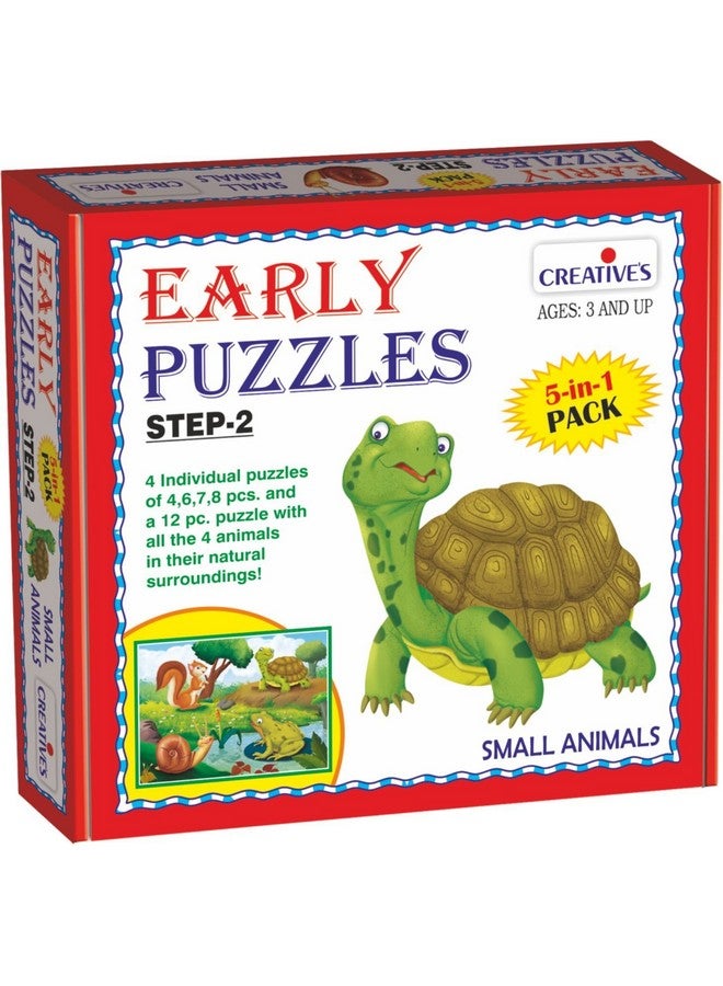 Creative's Early Puzzles Step -II Small Animals Puzzle | Animals Toy Game | Early Puzzles Step-II Series | Educational Toddler Toy | Jigsaw Puzzles for Kids of Age 3 & Years - Image 3