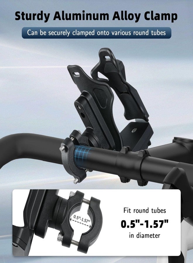 MoKo Bike Water Bottle Holder, Adjustable Bike Water Bottle Cage for 1.9-3.6" Diameter Bottle, for Handlebar & Frame, Motorcycle Cup Holder with Screw Tool, for Bicycle/Stroller/Scooter/Wheelchair/ATV - Image 5