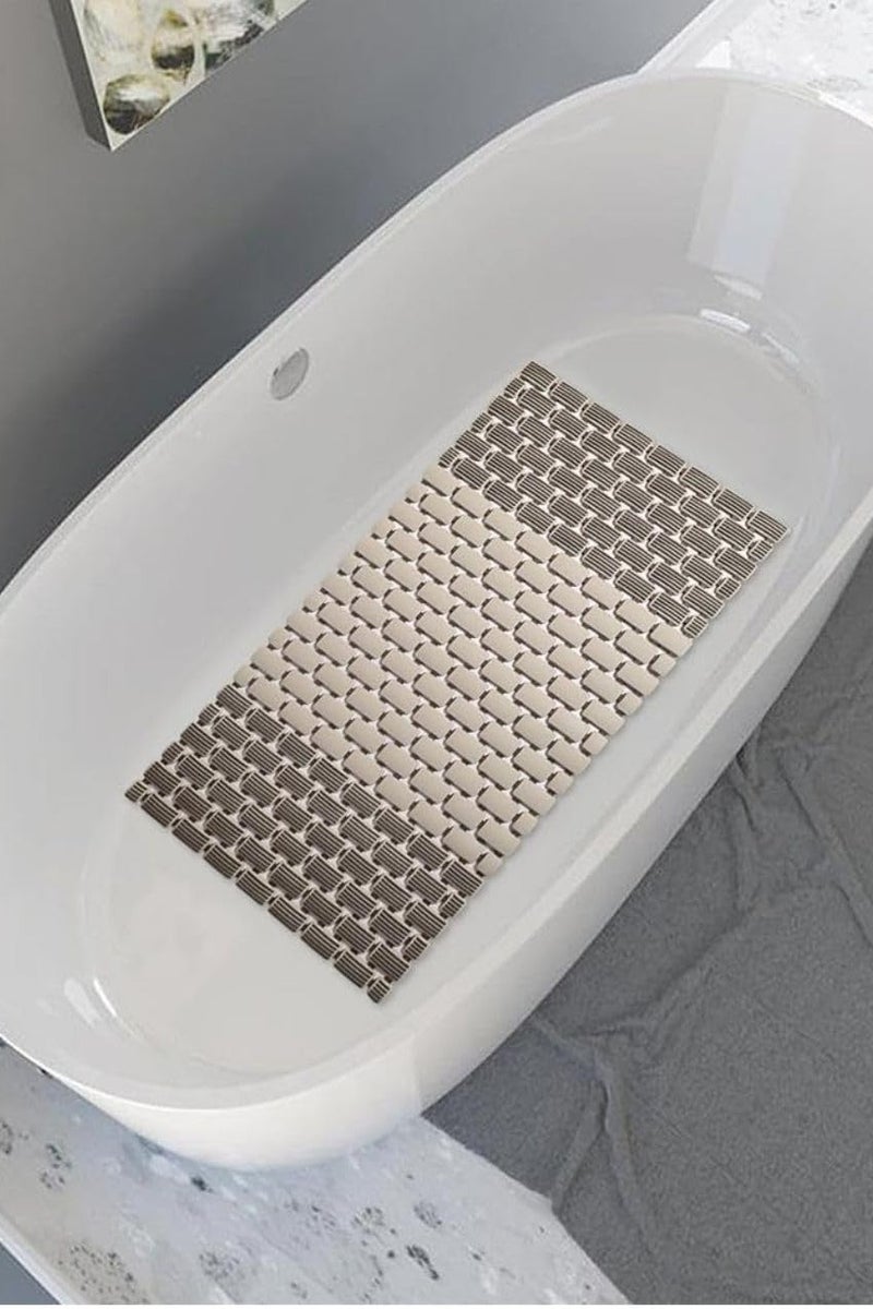 Non-Slip Rubber Bath Mat – Strong Suction Cup & Drain Holes – Ideal for Bathroom, Shower, Toilet - Image 2