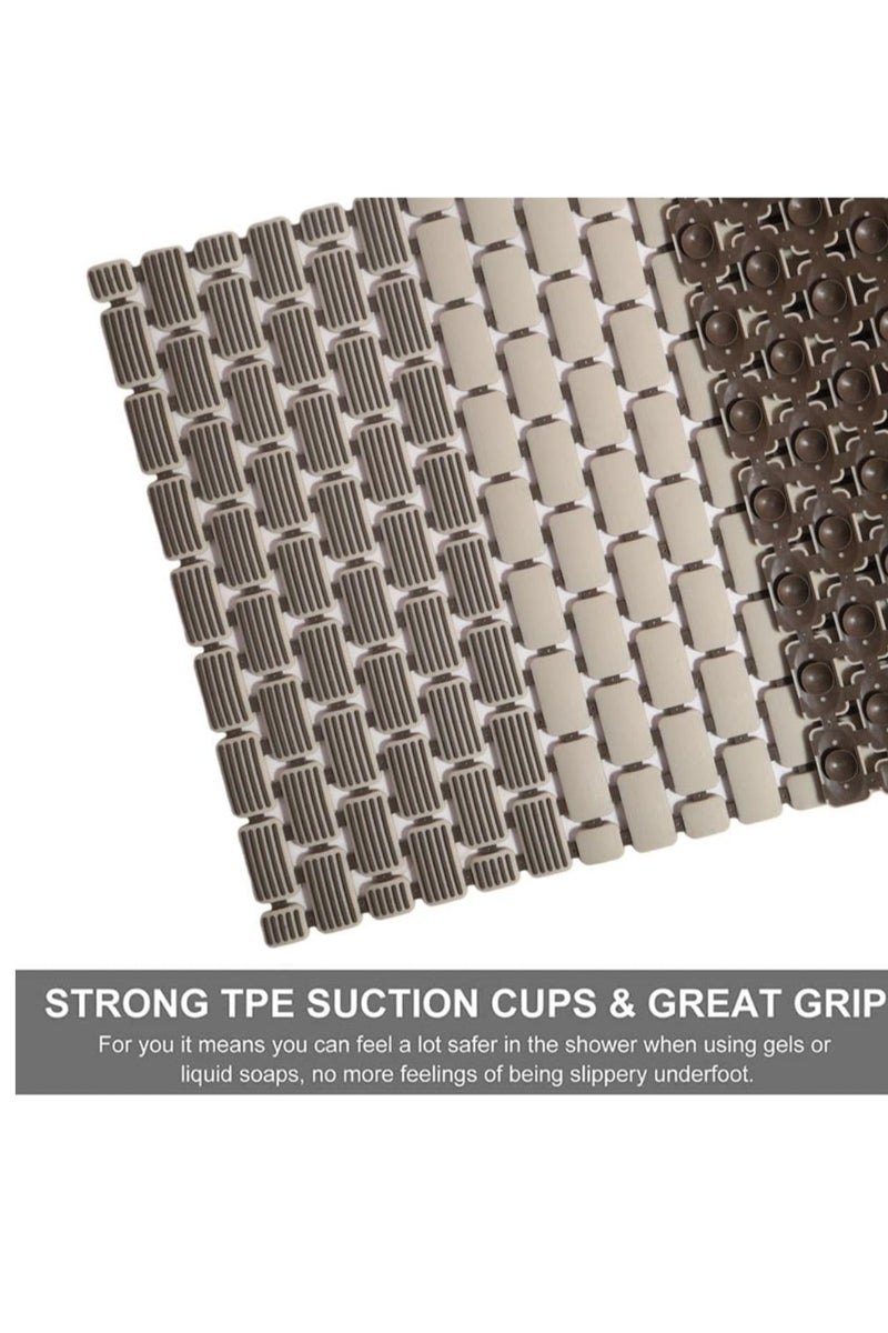 Non-Slip Rubber Bath Mat – Strong Suction Cup & Drain Holes – Ideal for Bathroom, Shower, Toilet - Image 3