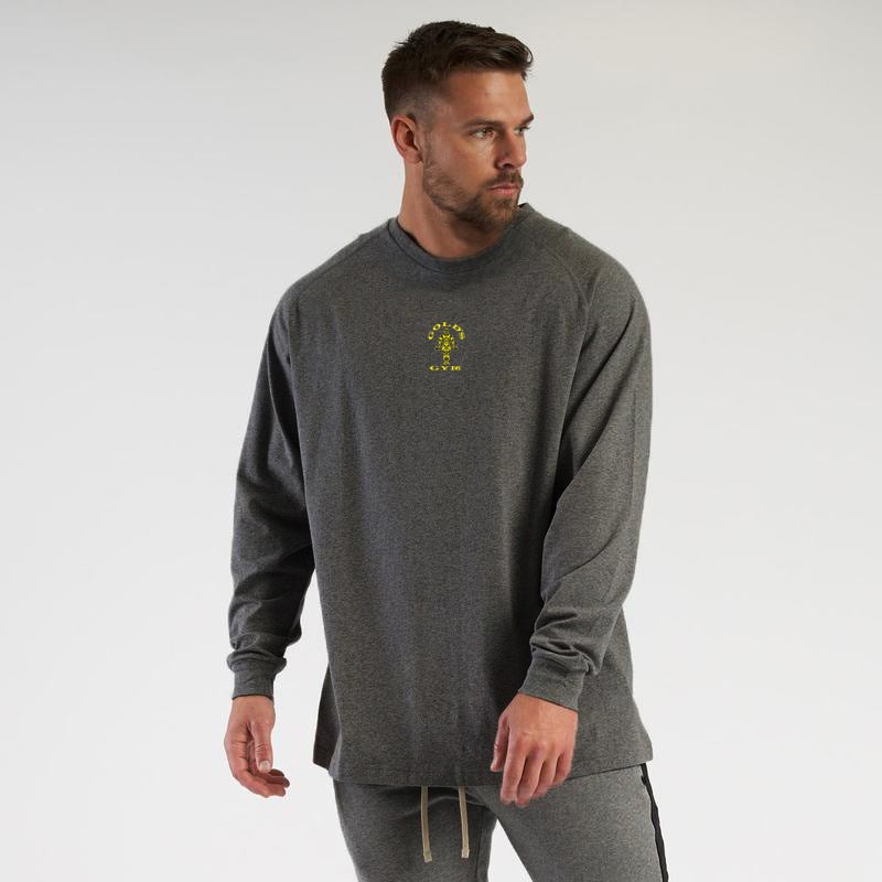 Men's Fitness Sports plus size muscle clothes autumn and winter long sleeve T-shirt casual running long sleeve - Image 4