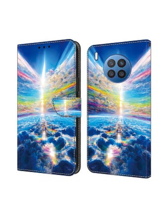 حافظة هاتف من الجلد المطلي بالكريستال لهاتف Honor 50 Lite (سماء ملونة) - pzsku/ZB9ADE304969109A51026Z/45/_/1739872373/d1cd4b63-9d97-44fc-a2ef-406ada9ecbe0