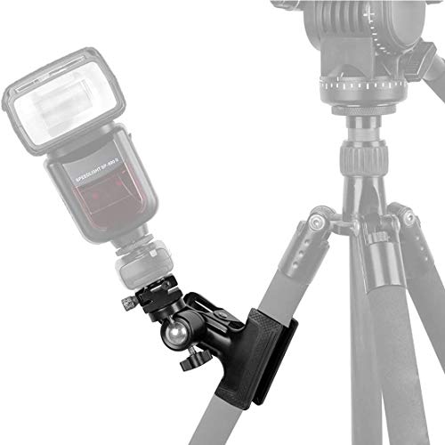 SHOPEE Metal Flash Hot Shoe Clip Clamp Reflector Holder Mount with 360° Swivel Ball Head 1/4 Inches Screw for Light Stand Bracket DSLR Camera Speedlite Tripod - Image 5