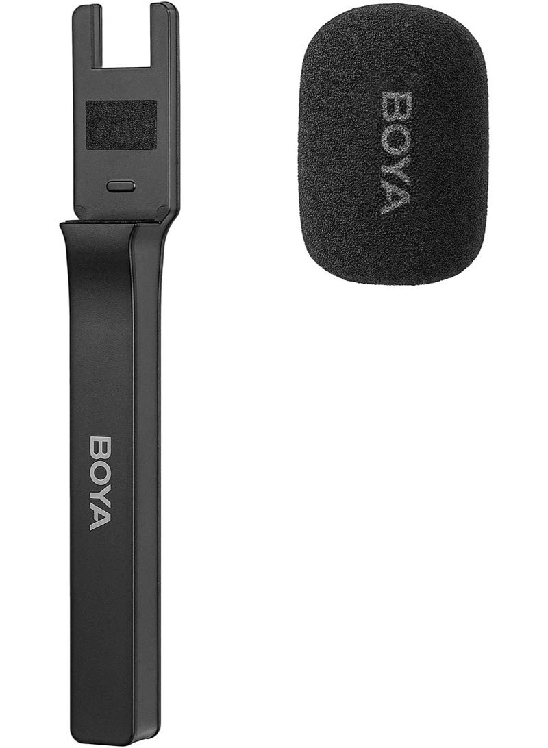 BOYA by-XM6 HM Wireless Microphone Handheld Holder for by-XM6 S1/S2/S3/S4/S5/S6/K1/K2 Transmitter for Interview, Vlog,YouTube,Content Create - Image 1