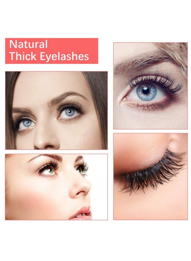 Leipple False Eyelashes 5 Pairs - Professional Reusable 3D Mink Lashes - Handmade Natural Thick Fluffy Fake Eyelashes with Stainless Steel Eyelash Tweezers (Bomb) - Image 5