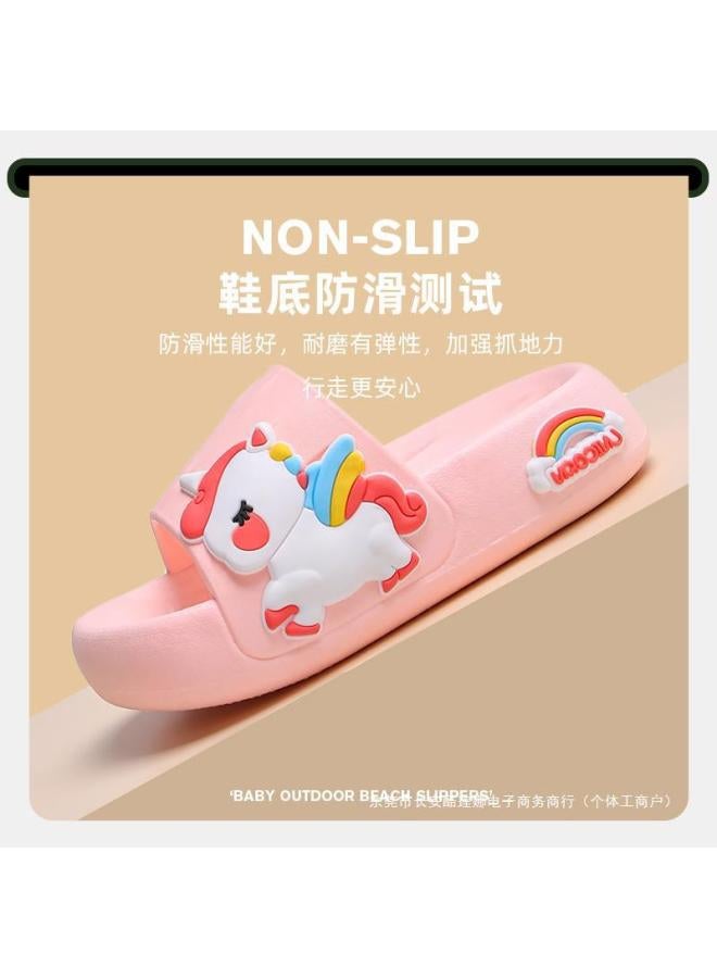 SHAKA Children'S Slippers Slippers Summer Girls Indoor Home Soft Bottom Cute Unicorn Baby Little Girl Sandals - Image 3
