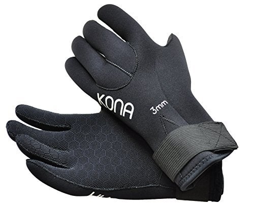 KONA 3mm Premium Double-Lined Neoprene Scuba Diving Gloves with Pentagrip Technology (Small) - Image 1