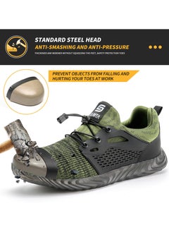 SLIMTA SLIMTA Men Women Safety Shoes Non-Slip Steel Toe Cap Trainers Mesh Breathable Lightweight Comfortable Puncture Proof Industrial Shoes  - Image 4
