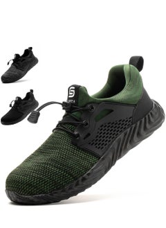 SLIMTA SLIMTA Men Women Safety Shoes Non-Slip Steel Toe Cap Trainers Mesh Breathable Lightweight Comfortable Puncture Proof Industrial Shoes  - Image 1