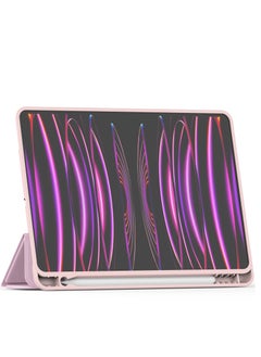 Terra iPad Terra Cover for Apple iPad 11 inch with Smart Pencil Holder Slim Smart Cover with Fabric Stand, Pink  - Image 4