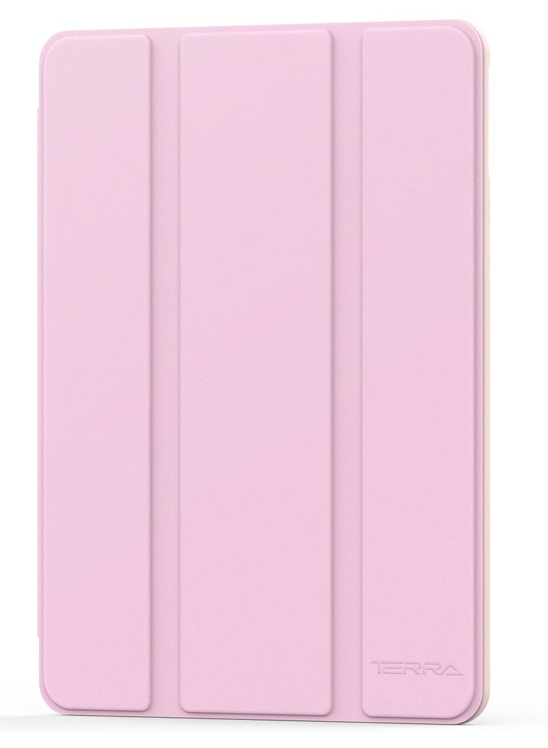تيرا كفر ايباد تيرا لجهاز أبل ايباد 11 بوصة مع حامل قلم ذكي غطاء ذكي رفيع بمسند قماش وردي - Image 2
