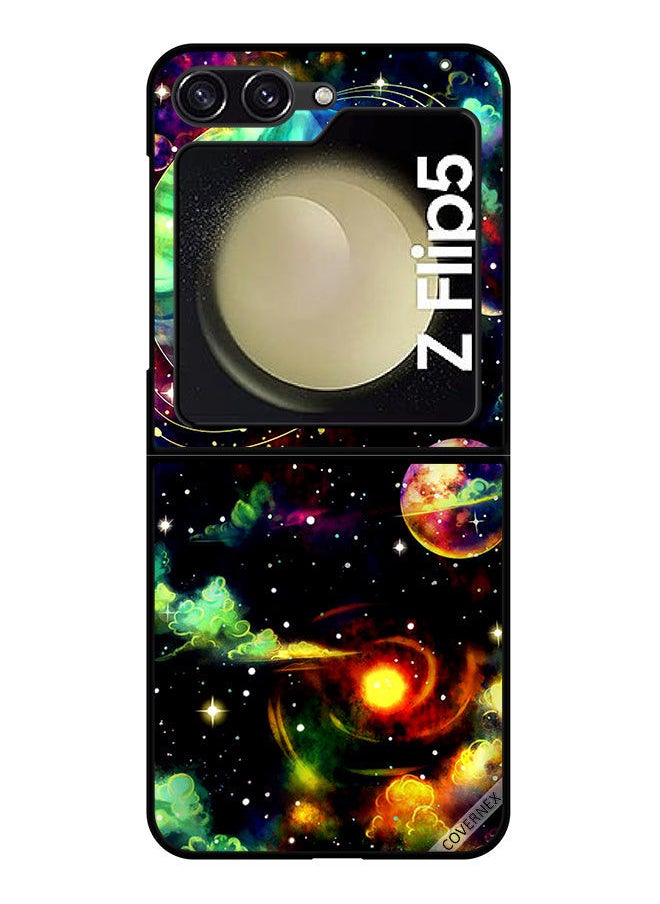 Covernex - Protective Case Cover For Samsung Galaxy Z Flip 5 Plants Saturn - Image 1