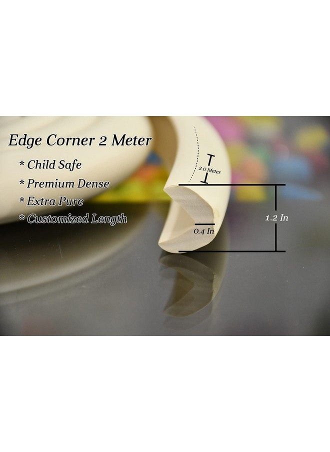 The Little Lookers Baby Proofing 2 Metre Lshaped Edge Guards Roll ; Child Safety Edge Protectors ; Safety Accessories With Adhesive Tape For Babies Kids Children (White Pack Of 2)  - Image 4