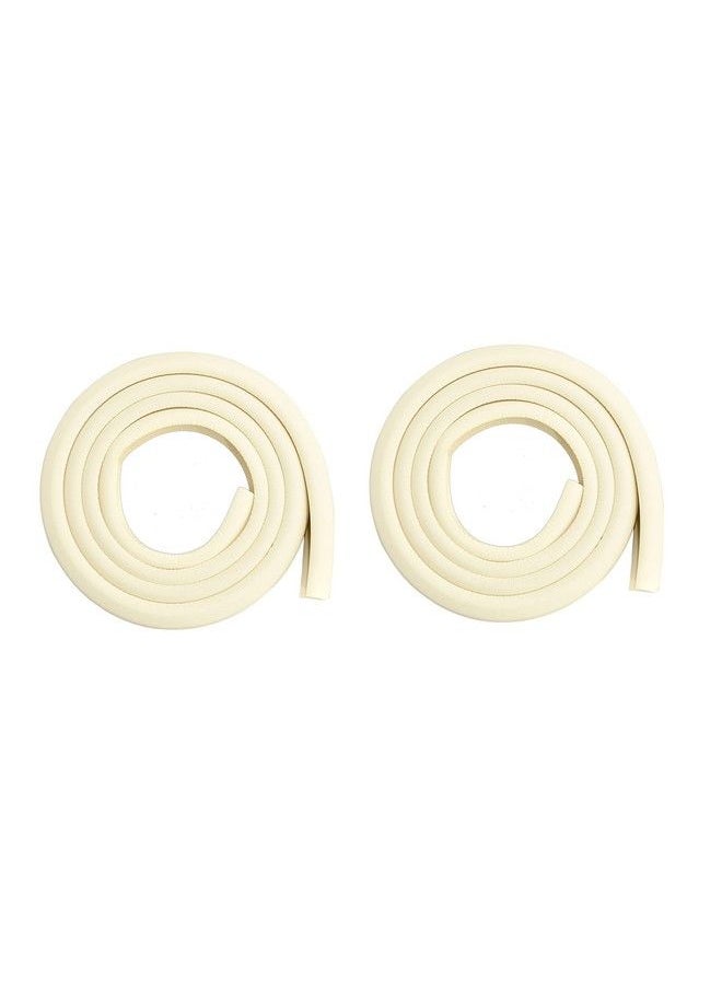 The Little Lookers Baby Proofing 2 Metre Lshaped Edge Guards Roll ; Child Safety Edge Protectors ; Safety Accessories With Adhesive Tape For Babies Kids Children (White Pack Of 2)  - Image 1