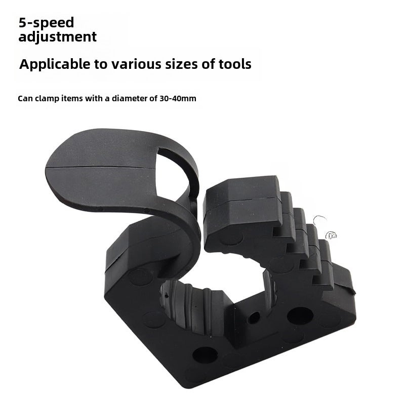 Shovel fixing buckle engineer shovel fixing bracket off-road vehicle luggage rack fixing buckle outdoor quick rubber clip(Black fixing clip 2) - Image 4
