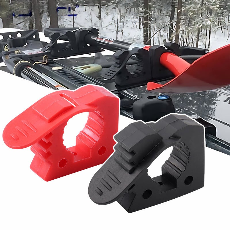 Shovel fixing buckle engineer shovel fixing bracket off-road vehicle luggage rack fixing buckle outdoor quick rubber clip(Black fixing clip 2) - Image 2