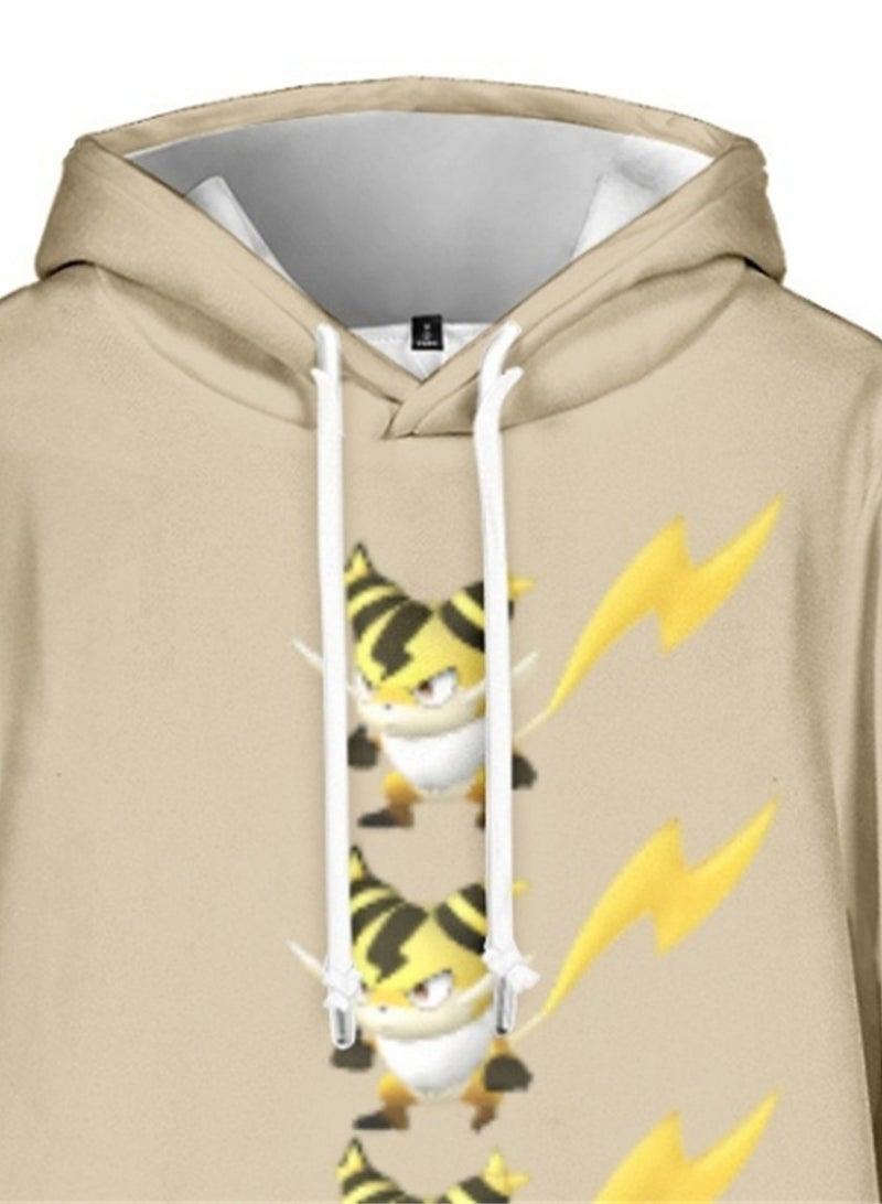 Palworld Phantom Beast Palu Animation Printed Hooded Sweatshirt for Adults and Children - Image 2