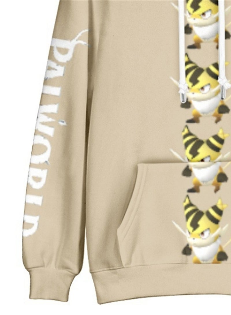 Palworld Phantom Beast Palu Animation Printed Hooded Sweatshirt for Adults and Children - Image 3