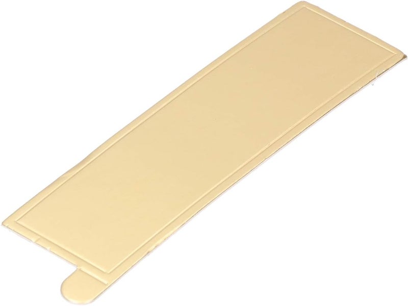 VINGVO Mini Cake Boards, Gold Cake Board 100PCS 5.1x1.6in Rectangle Cake Boards Cake Board Mousse Cake Cardboards Mini Dessert Plates for Dessert Cupcake - Image 5