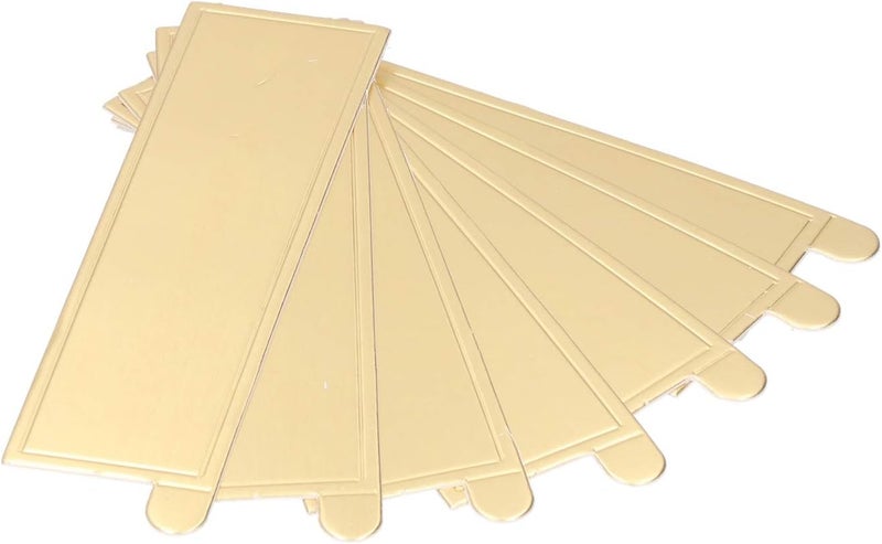 VINGVO Mini Cake Boards, Gold Cake Board 100PCS 5.1x1.6in Rectangle Cake Boards Cake Board Mousse Cake Cardboards Mini Dessert Plates for Dessert Cupcake - Image 3