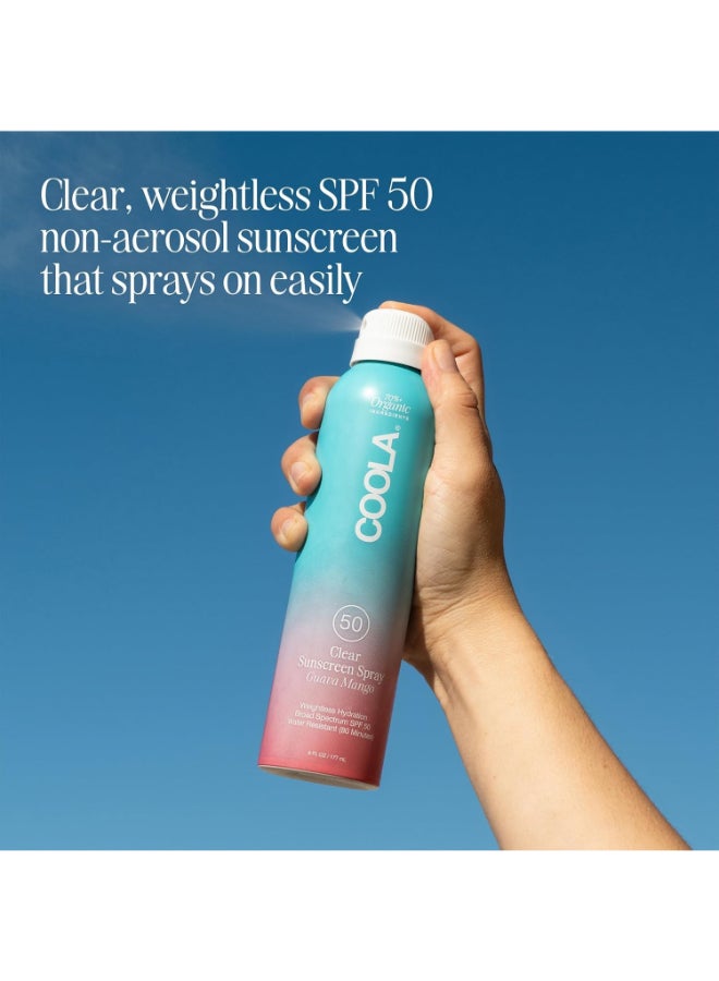 COOLA Organic Sunscreen SPF 50 Sunblock Spray Dermatologist Tested Skin Care For Daily Protection Vegan And Gluten Free Guava Mango 6 Fl Oz - Image 4