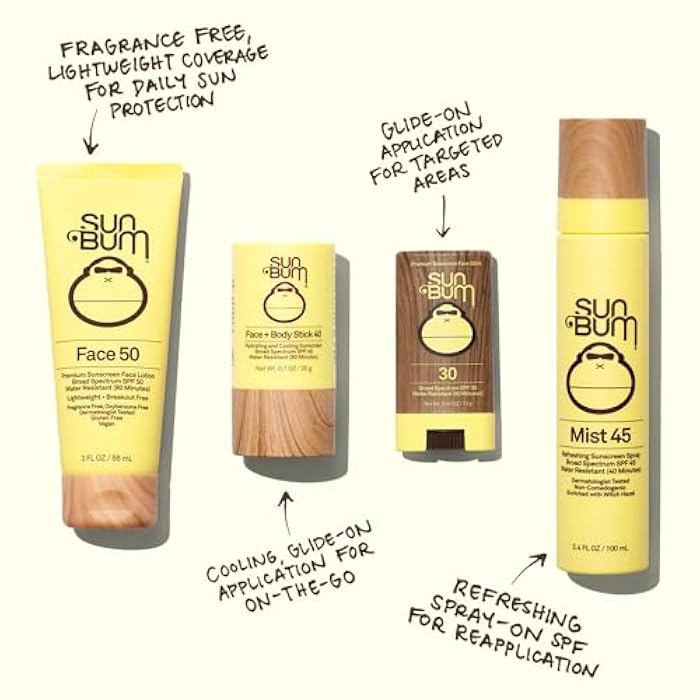 Sun Bum Original SPF 30 Face Stick Sunscreen - Water-Resistant Broad Spectrum Facial Sunscreen with Vitamin E - Hawaii 104 Act Compliant (Without Octinoxate & Oxybenzone) - Travel Friendly - 0.45 oz - Image 4