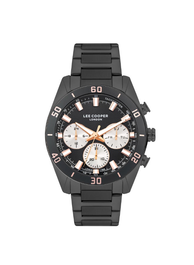Lee Cooper - Men's Watch, Multi Function Display and Metal Strap - LC07948.060, Grey - Image 1
