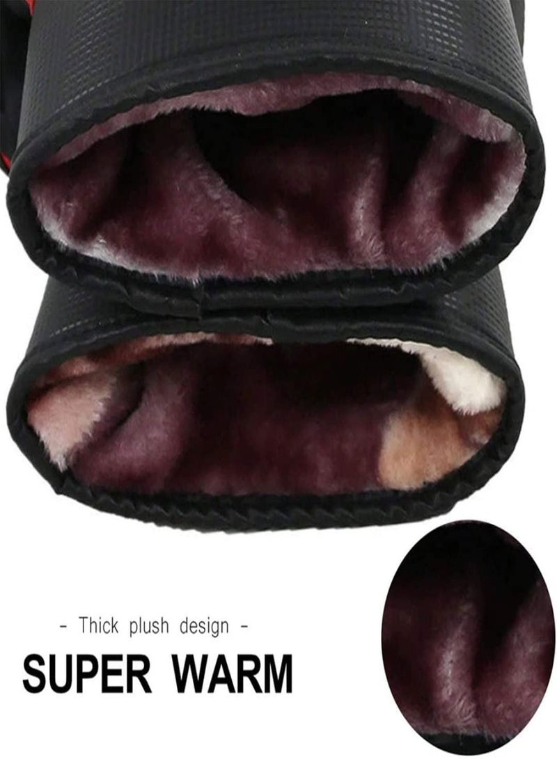 GGOOT Motorcycle Handlebar Mittens Windproof Thick Warm Hand Muffs Gloves Protective Cover, Handlebar Mittens, Warm Handlebar Muffs, Windproof Handlebar Mittens  - Image 5