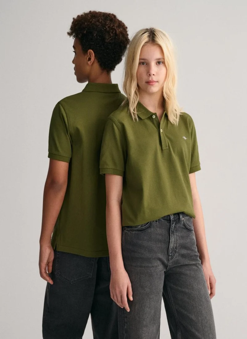 GANT Teens Shield Pique Polo Shirt