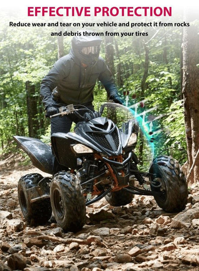 VEISUTOR Front Fender Flares for Raptor 700, Black Front Mud Flaps Mud Guards Extension for Yamaha Raptor 700 700R 2013-2025 Accessories - Image 2