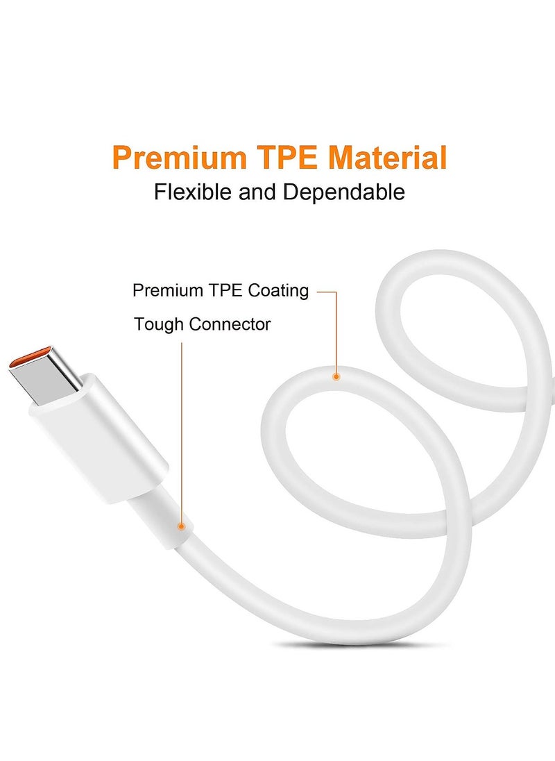 Generic - كابل شحن USB C لـ Redmi Note 13/Note 12/Note 12 Pro/Note 11، كابل شحن سريع 120 وات 3A من النوع C لـ Xiaomi 12T Pro 11T Pro 11T 12 Pro 13 Pro Pad 5 POCO M5 - Image 1