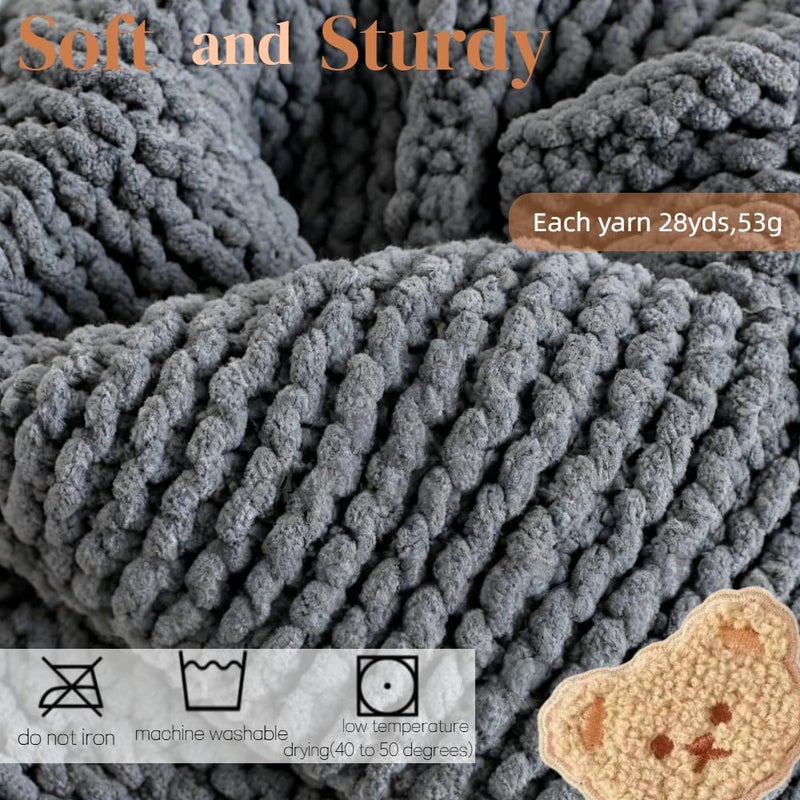 Yarniss Knitting Loom Kits with Plush Yarn for Beginner,Knitting Scarf Kits with Step by Step Tutorial,Learn to Knit Kit for Teens & Adults - Image 4