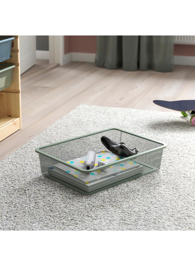 Zaboon Storage combination, light white stained pine/light green-grey, 93x44x52 cm  - Image 3
