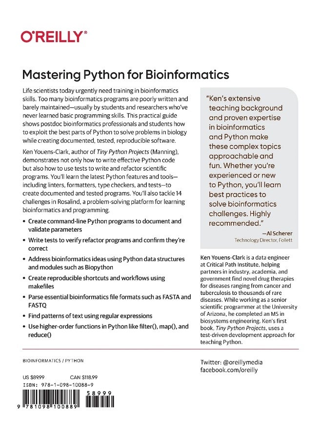 Mastering Python for Bioinformatics: How to Write Flexible, Documented, Tested Python Code for Research Computing - Image 2