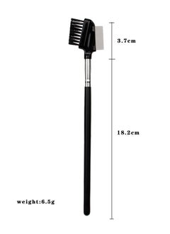 Goolsky Dual Eyebrow Brush, Metal Eyelash Comb Separator Brow Brushes Spoolies for Eyebrows Eyelash Brushes Stainless Steel Lash Separator Comb Mascara Comb Eyebrow Comb 2 In1 Eyebrow Brush and Comb for Women  - Image 3