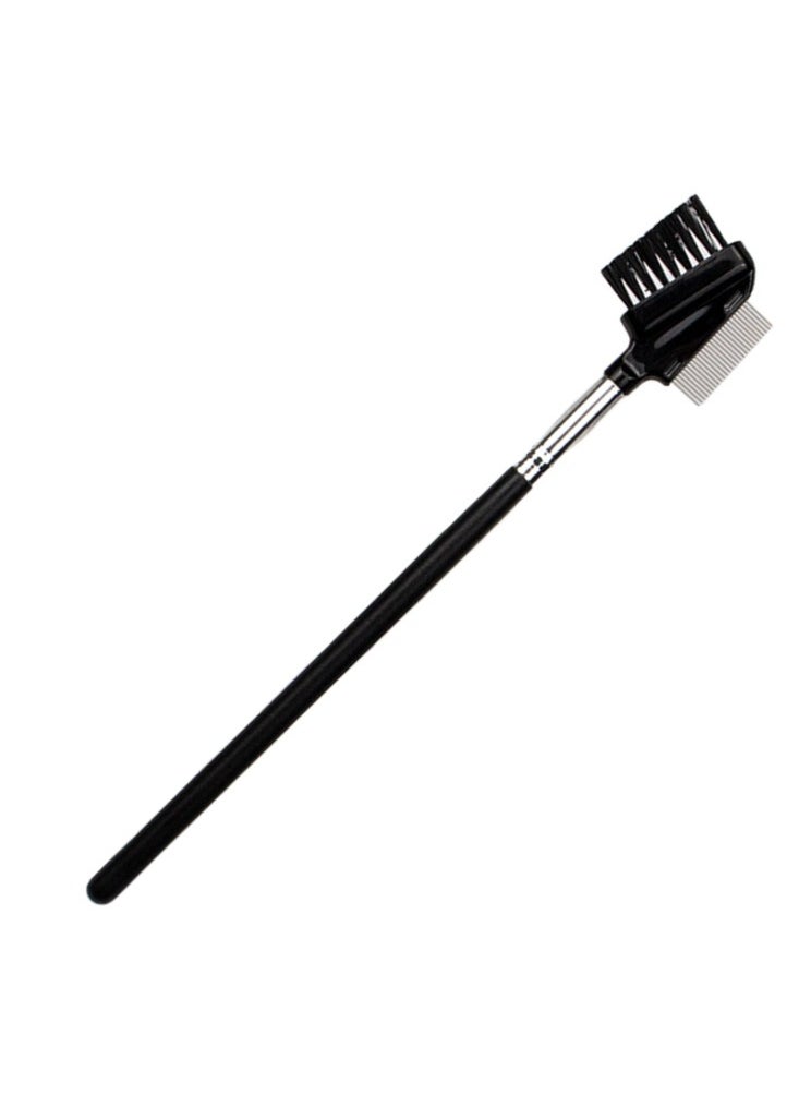 Goolsky - Dual Eyebrow Brush, Metal Eyelash Comb Separator Brow Brushes Spoolies for Eyebrows Eyelash Brushes Stainless Steel Lash Separator Comb Mascara Comb Eyebrow Comb 2 In1 Eyebrow Brush and Comb for Women - Image 1